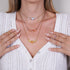 Peach | .925 Sterling Silver | Mermaid Glass Infinity Clasp Necklace
